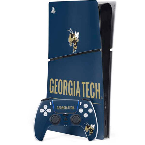 Georgia Institute of Technology Est 1885 Navy PlayStation PS5 Skins